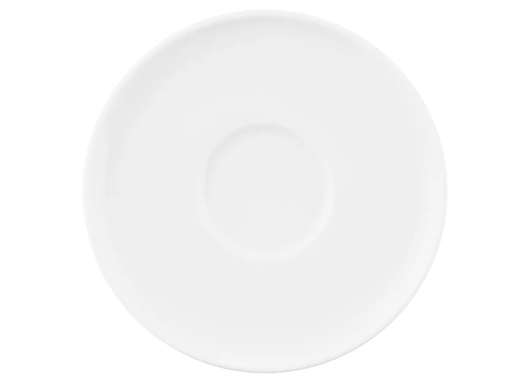 Seltmann 001-776261 Combi Saucer, 6.38" Round White Porcelain Dinnerware, Sento Style