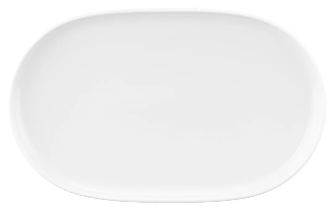 Seltmann 001-776694 Oval White Porcelain Platter, 15" x 9", Elegant Dinnerware for Serving