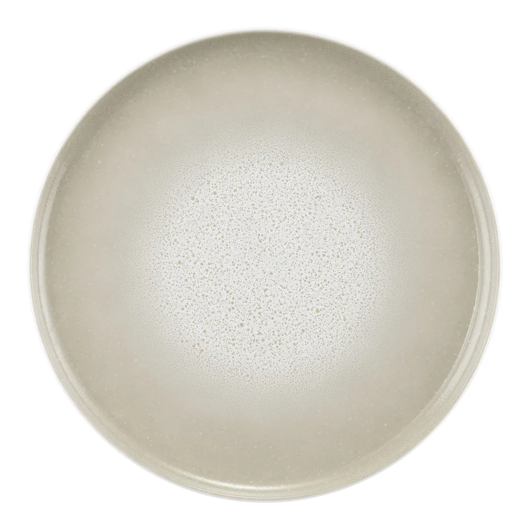 Seltmann 001-776746 SM Coupe Plate, 10.75" Round Porcelain Dinner Plate, Cream Sento Aura Finish