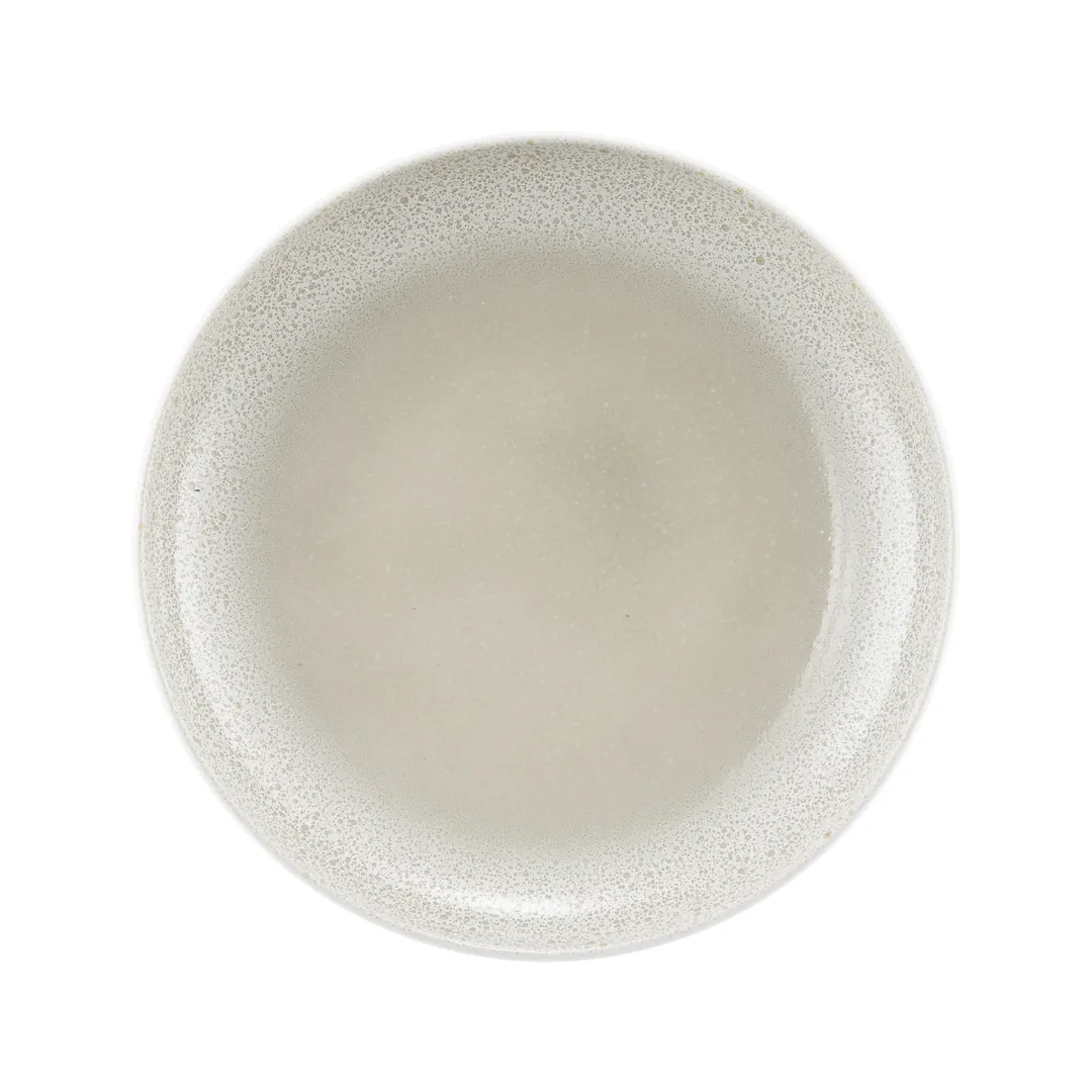 Seltmann 001-776747 SM Deep Plate, 8.5" (26 oz) Porcelain Cream with Sento Aura Finish