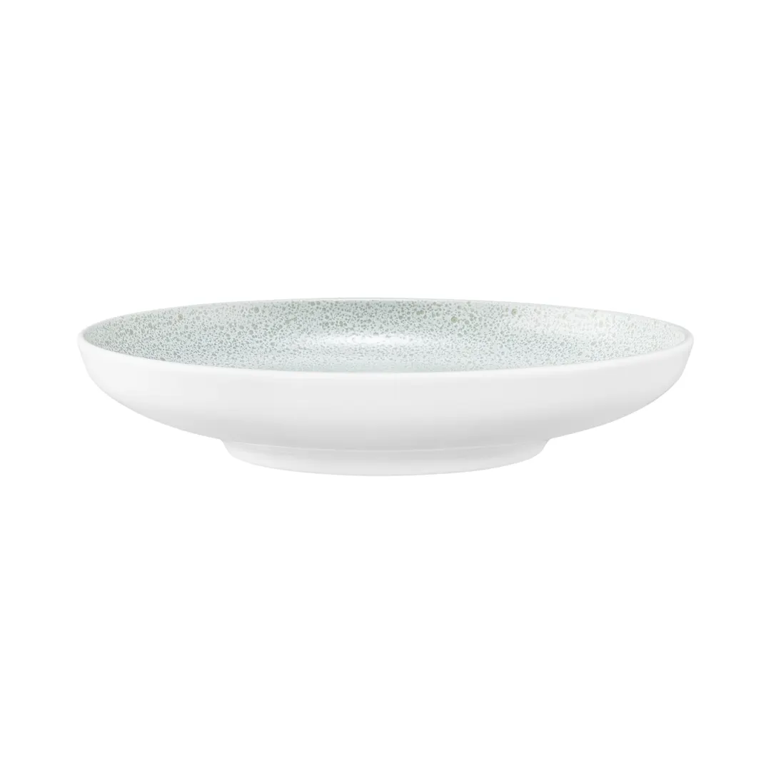 Seltmann 001-776765 Deep Rim Porcelain Plate, 8½" (26 oz) Mint Sento Aura, Round Dinnerware