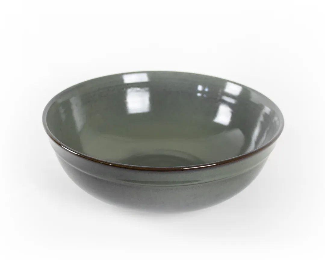 Select Concept 01-653-1-60 Serving Bowl 169.1oz 12.200" W x 12.200" D x 4.330" H Green Stoneware