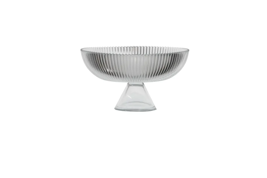 Mikasa 1874F-1587-1 Aria Clear Glass Serving Bowl, 8.07", 41 oz., Dishwasher Safe