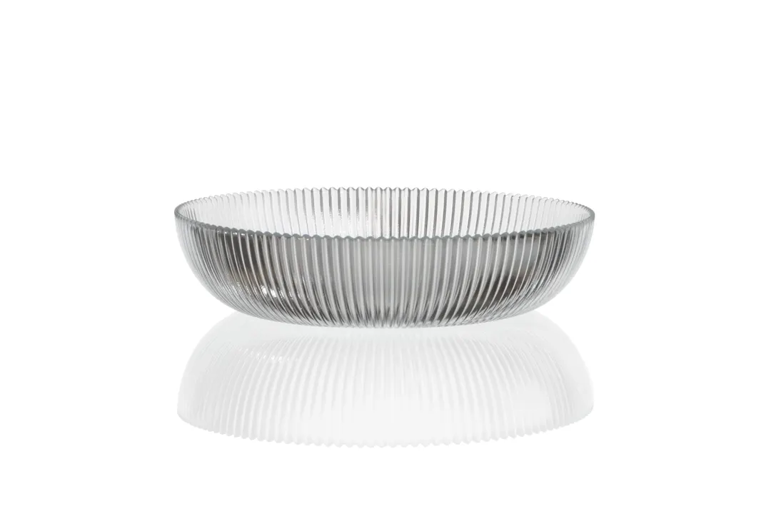 Mikasa 1901-1 Aria Clear Glass Serving Bowl, 9.84", 64 oz., Dishwasher Safe
