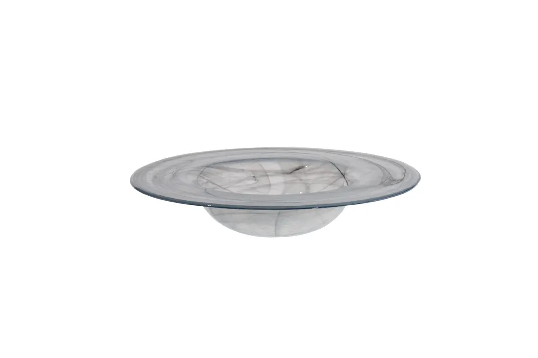 Ardacam 1983-7 Glass Bowl, 9.8" Diameter, 16.9 oz Capacity, Gusto Black & White Design – Dinnerware