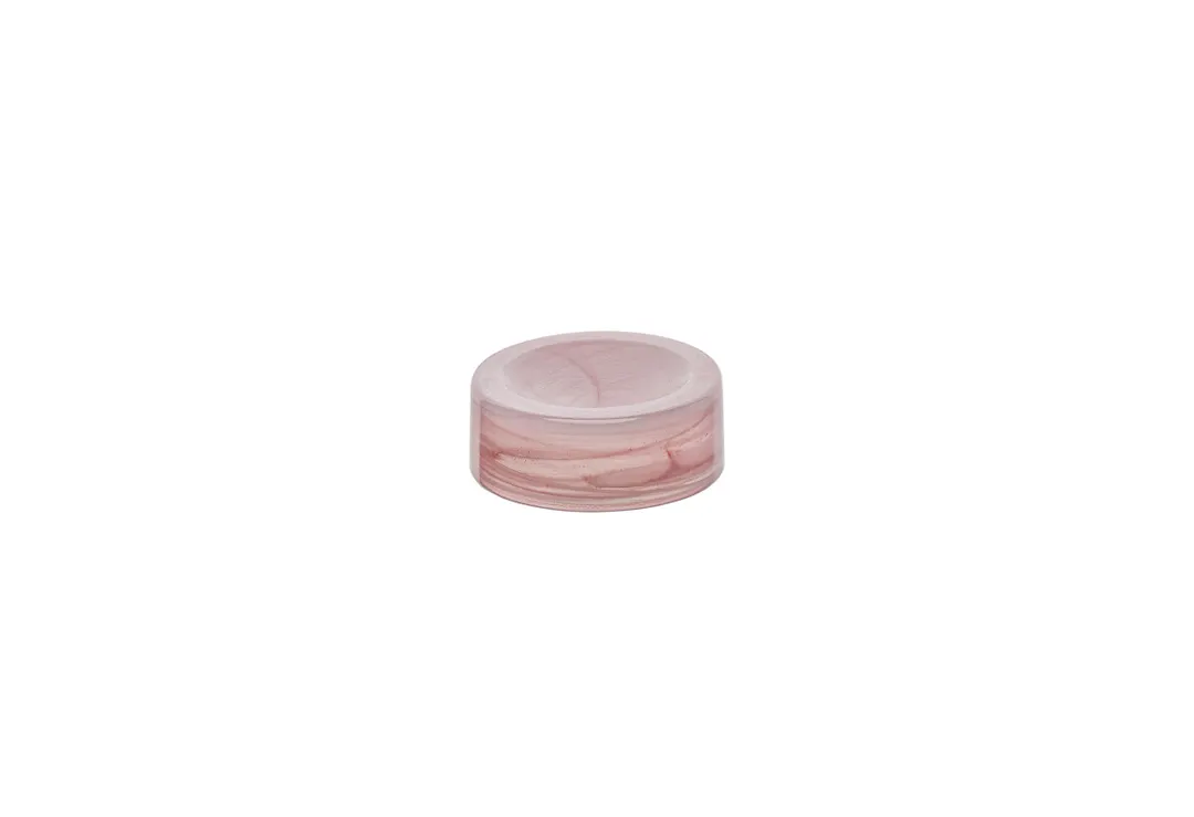 Ardacam 2164-3 - Round China Bowl, 3.9" Diameter, 1.69 oz Capacity, Pink and White Glass