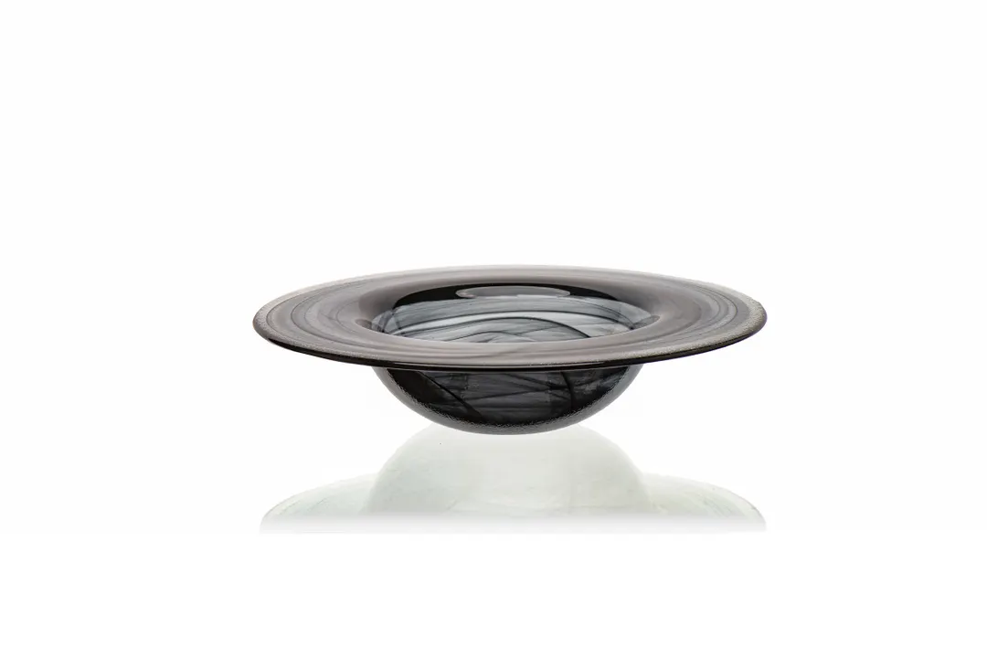 Ardacam 2170-43 Glass Bowl, 8" Diameter, 11.8 oz Capacity, Black Gusto Finish