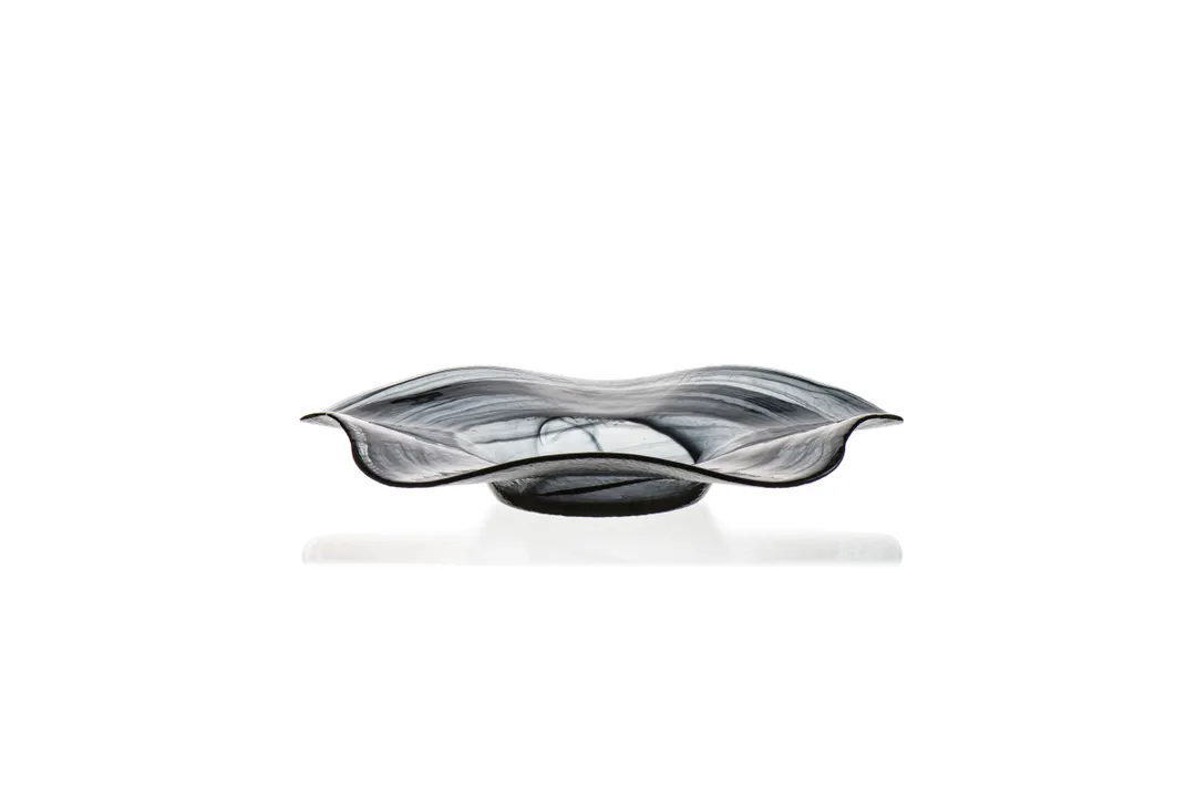 Ardacam 2226-43 - Round China Bowl, 10" Diameter, 4.4 Oz Capacity, Black Glass, Estonia