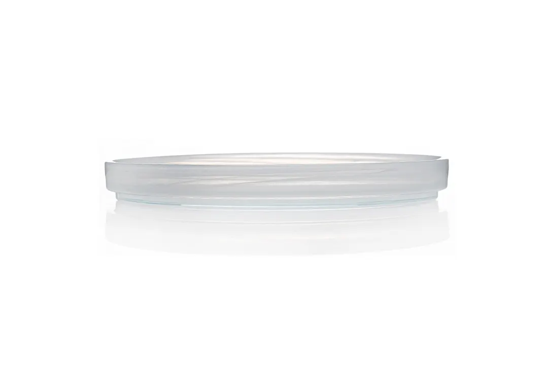 Ardacam 2448-2 Round Glass Dinner Plate, 7.28" Diameter, White Finish, Elegant Asos Design