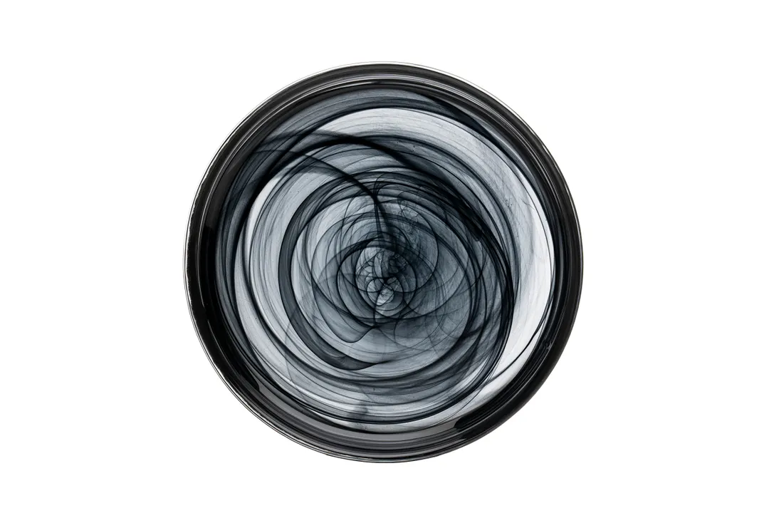 Ardacam 2450-43 Glass Bowl, 7.09" Diameter, 37.1 Oz Capacity, Round Black Finish, Tableware