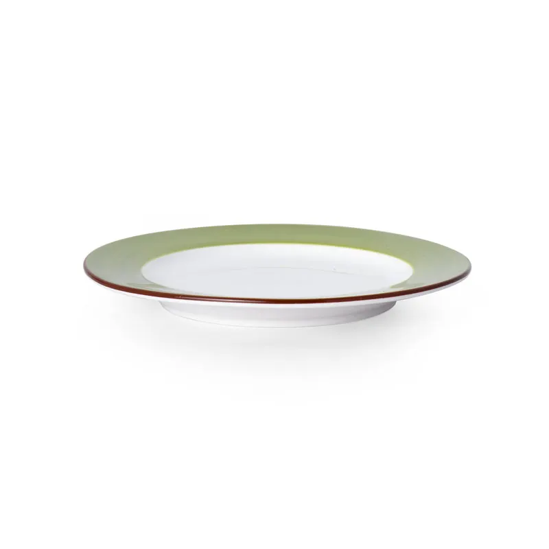 Mikasa 5256032 Plate, 7" Round, Green Ceramic Porcelain, Dishwasher, Microwave & Oven Safe