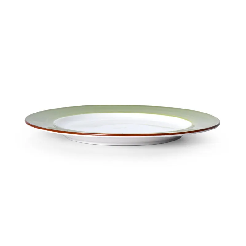 Mikasa 5256038 Sunday Brunch Plate, 11" Round, Green, Ceramic Porcelain, Dishwasher Safe