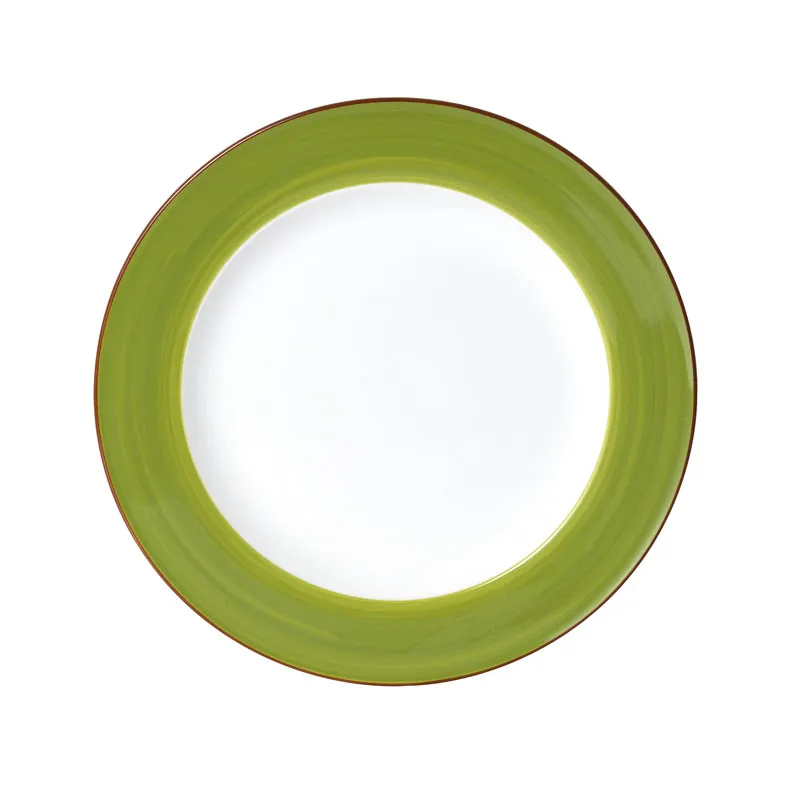 Mikasa 5256038 Sunday Brunch Plate, 11" Round, Green, Ceramic Porcelain, Dishwasher Safe