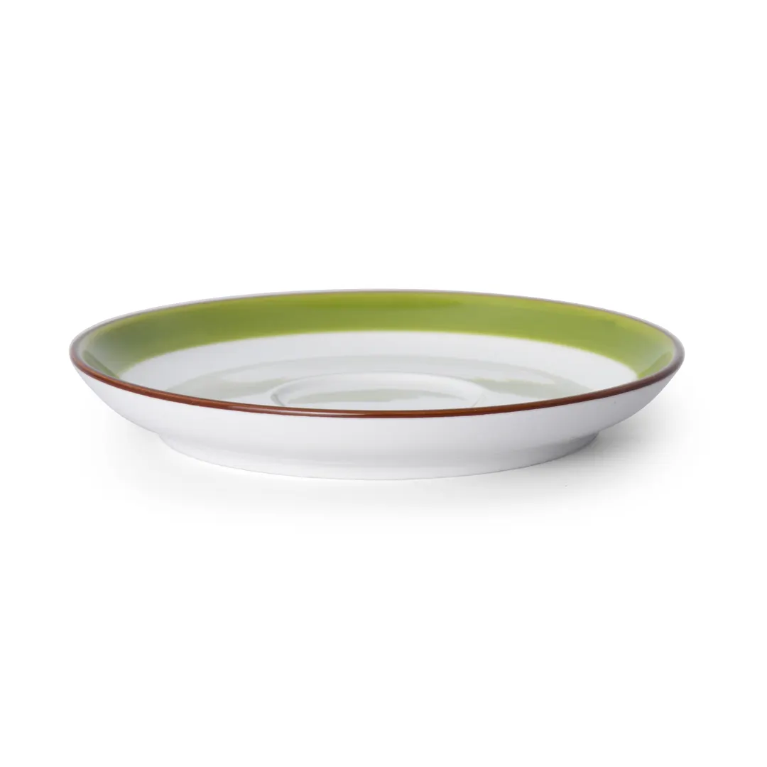 Mikasa 5256051 China Saucer, 6" Green Porcelain Ceramic, Dishwasher, Microwave & Oven Safe