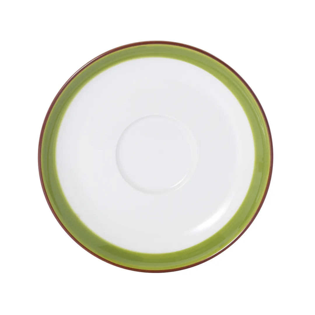 Mikasa 5256051 China Saucer, 6" Green Porcelain Ceramic, Dishwasher, Microwave & Oven Safe