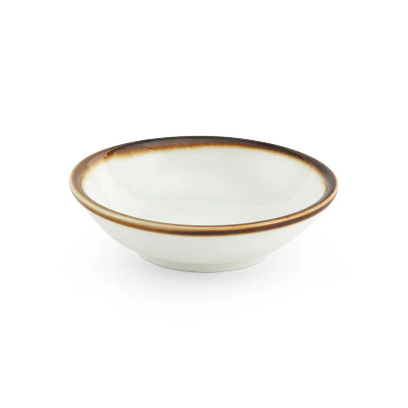 Mikasa 5256182 Lodge Bowl, 2 oz, 3.5" dia., Cream White, Vitrified Porcelain, Dishwasher Safe