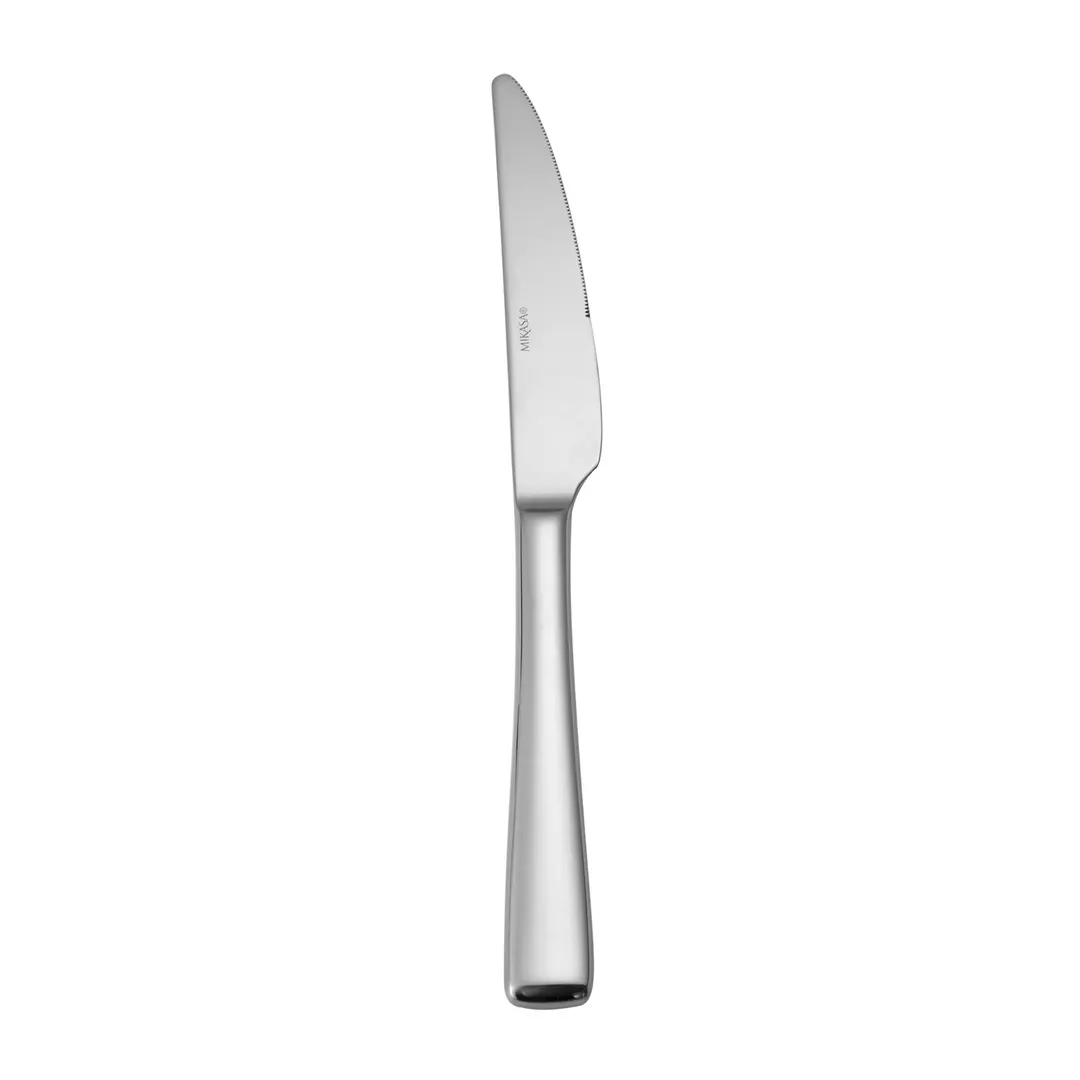 Mikasa 5257220 Strand Table Knife, 9-1/4"L, Heavy Weight, Solid Handle, Stainless Steel - Dozen