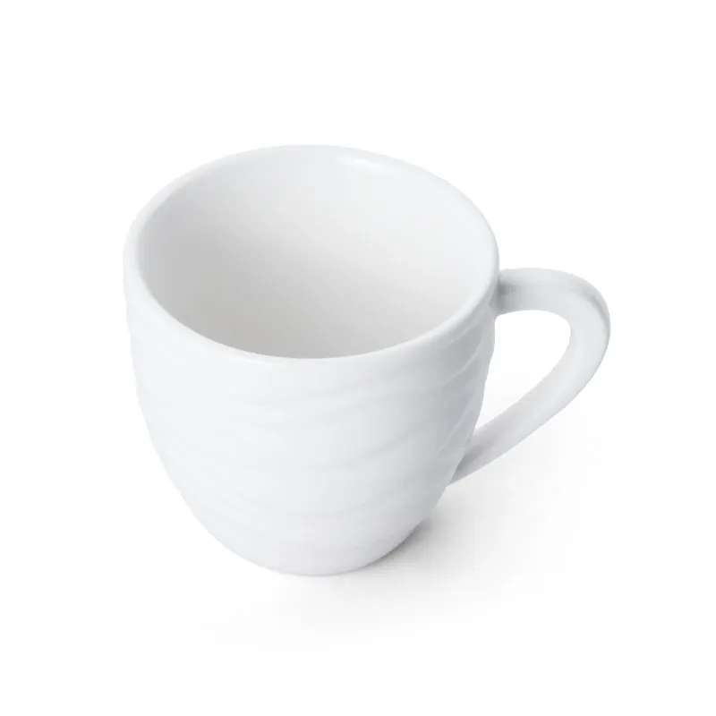 Mikasa 5260086 Camilla Demitasse Cup, 3 oz, Vitrified Porcelain, White, Dishwasher & Microwave Safe
