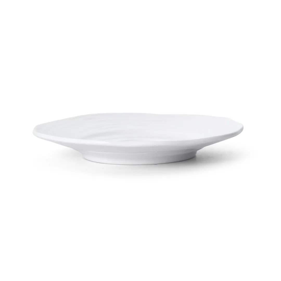 Mikasa 5260089 China Saucer, 5.5" Diameter, Round, Wide Rim, Vitrified Porcelain, Bright White