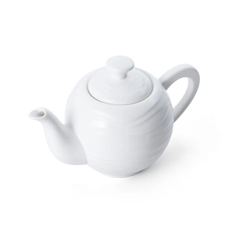 Mikasa 5260093 Camilla Coffee Pot, 33.5 oz White Porcelain with Lid & Handle