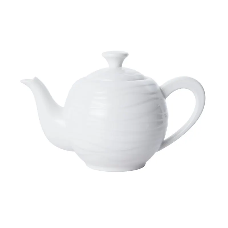 Mikasa 5260093 Camilla Coffee Pot, 33.5 oz White Porcelain with Lid & Handle