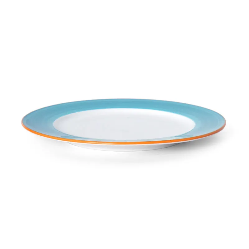 Mikasa 5260110 Plate, 10" Round Turquoise Ceramic Porcelain – Dishwasher Microwave Oven Safe