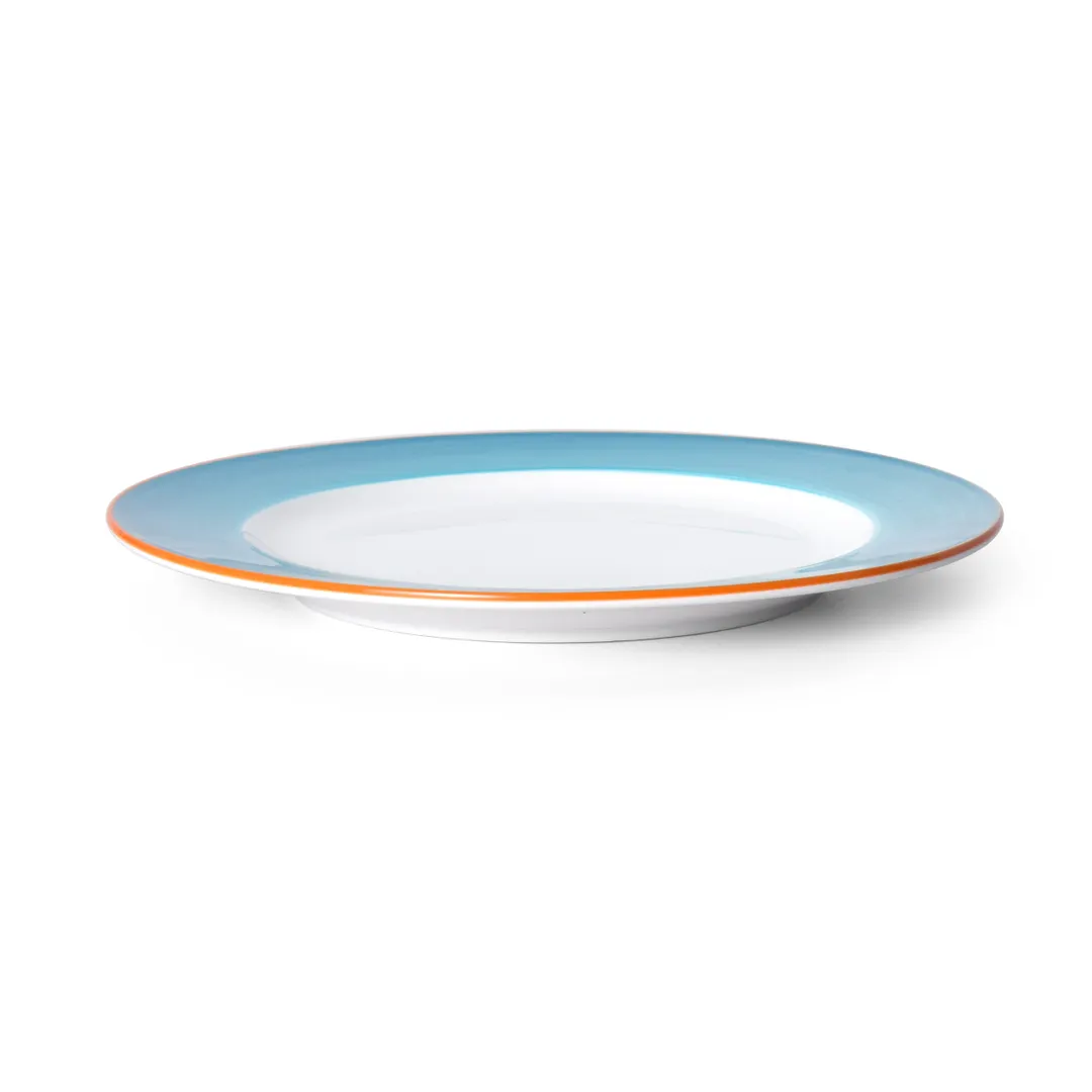 Mikasa 5260111 China Plate, 11" Round, Turquoise, Ceramic Porcelain, Dishwasher & Microwave Safe
