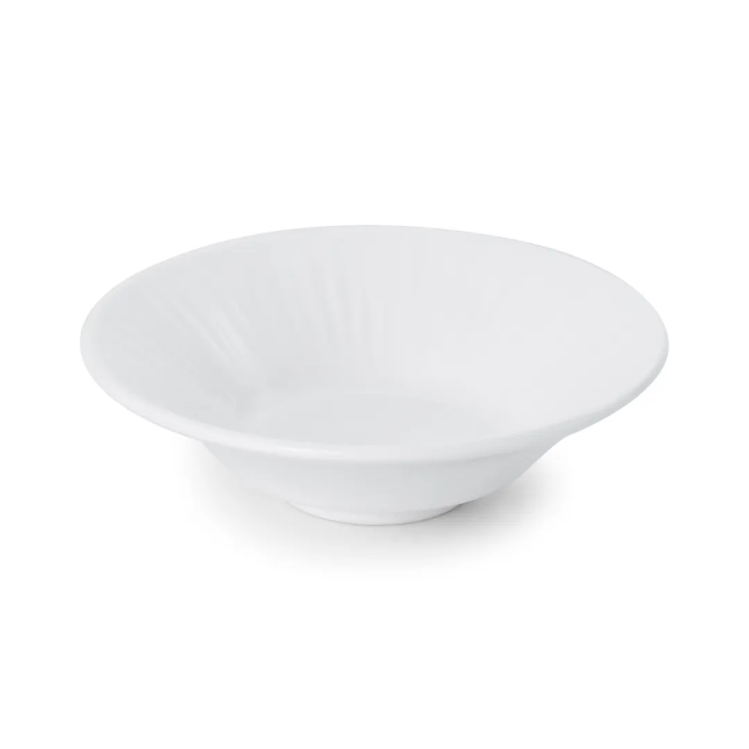 Mikasa 5260259 Onda Bowl, 2 oz, 3-1/2" dia., Rimless, Fluted, Soft White Porcelain - MIK-5260259