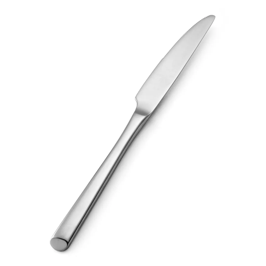 Mikasa 5262492 Firenze Table Knife, 9-3/4"L, Heavy Weight, Solid Handle, Stainless Steel - Dozen