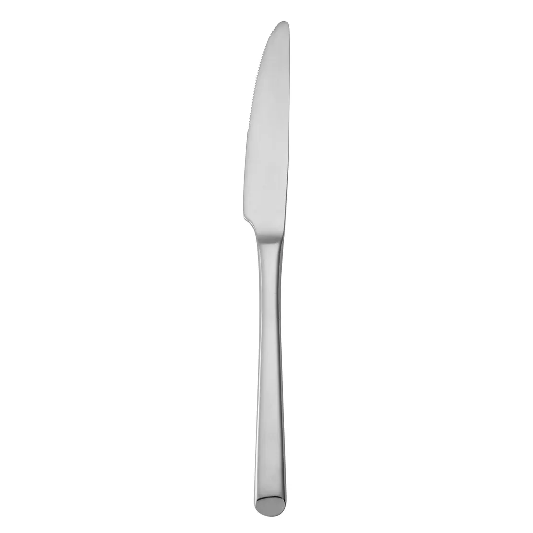 Mikasa 5262492 Firenze Table Knife, 9-3/4"L, Heavy Weight, Solid Handle, Stainless Steel - Dozen