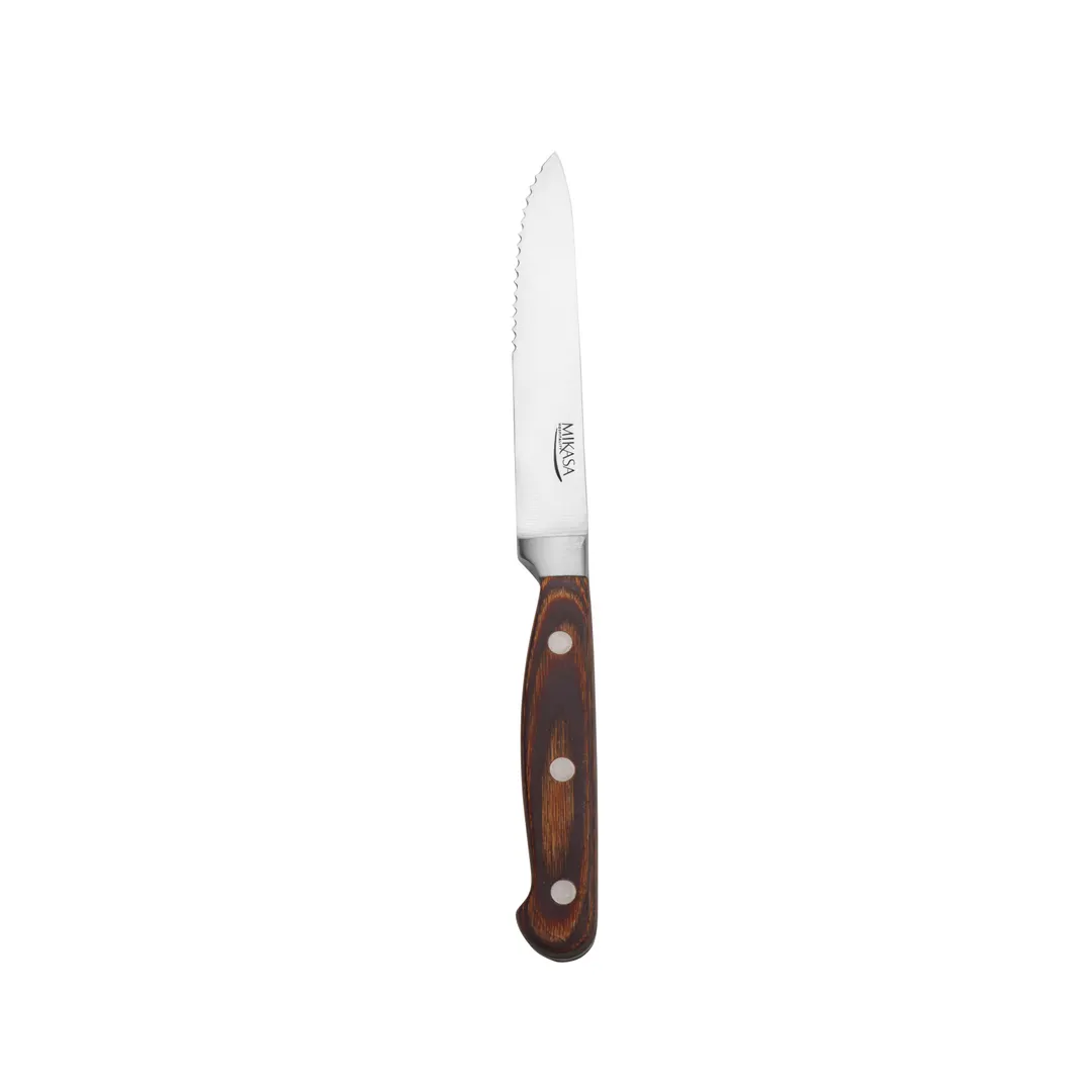 Mikasa 5263851 Greenpoint Steak Knife, 9.3", Stainless Steel Blade, Handwash Recommended - 1 Dozen