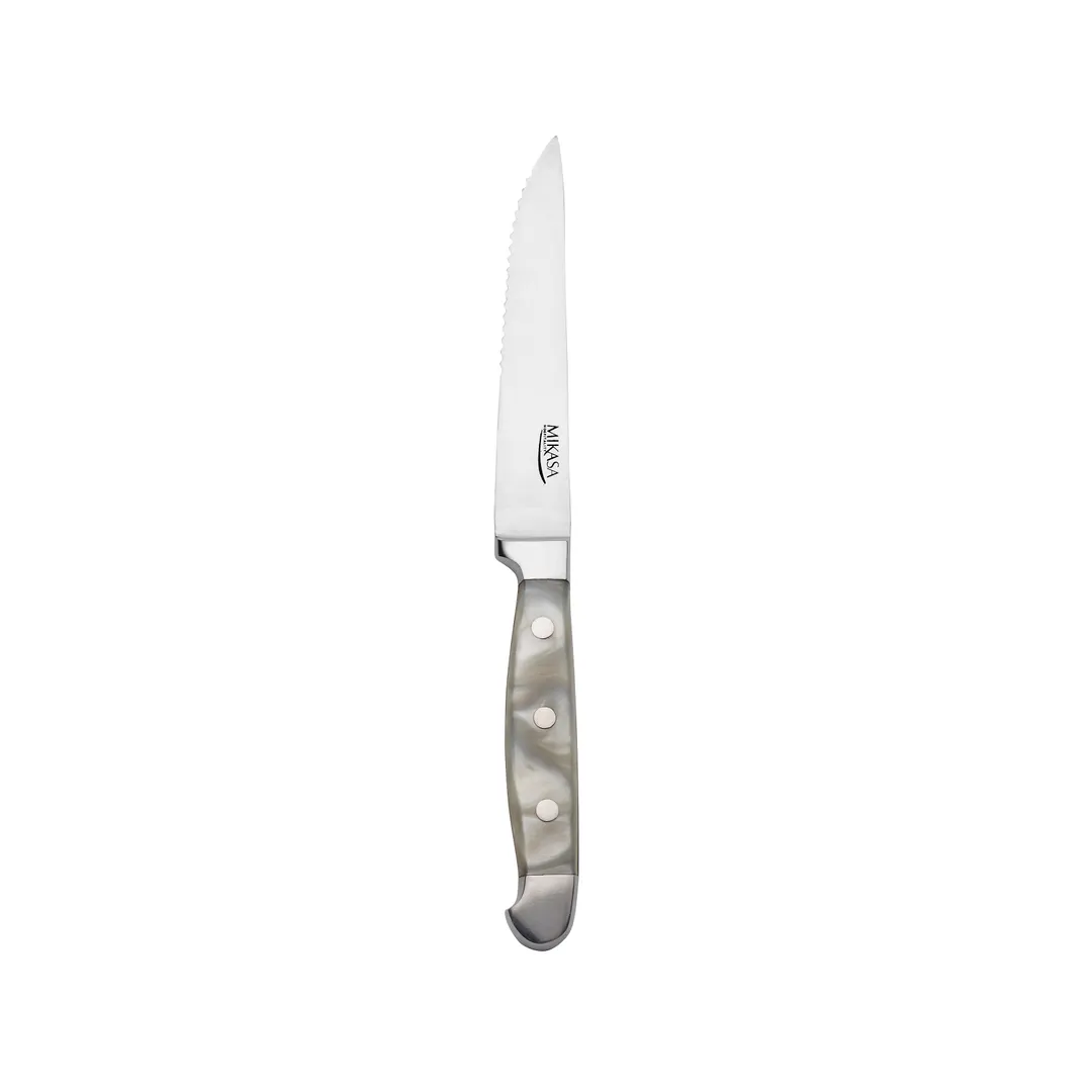 Mikasa 5263859 Steak Knife, 9.3", Marble, Stainless Steel Blade, Handwash Recommended - 1 Dozen