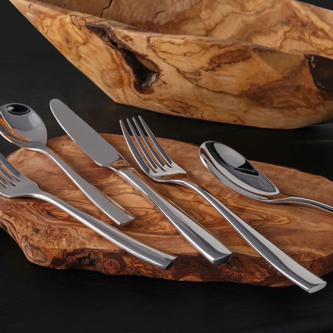 Mikasa 5264135 Delano Dessert Fork, 6-9/10"L, 18/10 Stainless Steel, Dishwasher Safe - Dozen
