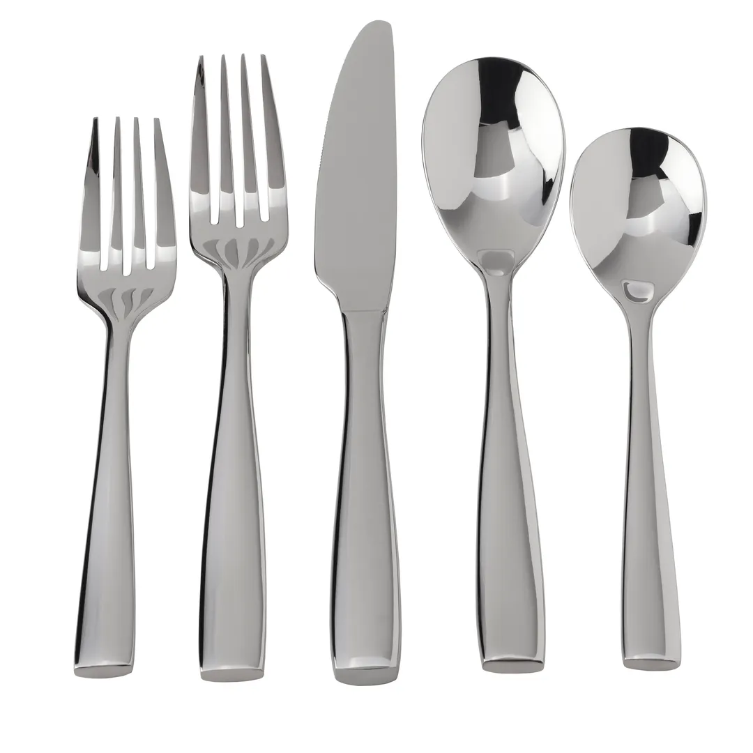 Mikasa 5264135 Delano Dessert Fork, 6-9/10"L, 18/10 Stainless Steel, Dishwasher Safe - Dozen