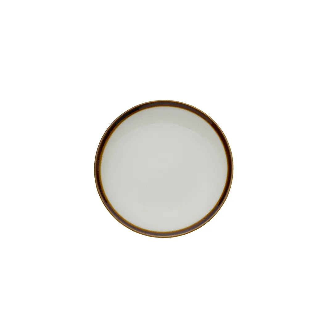 Mikasa 5266663 China Plate, 9" dia., Round, Coupe Rim, Vitrified Porcelain, Cream White