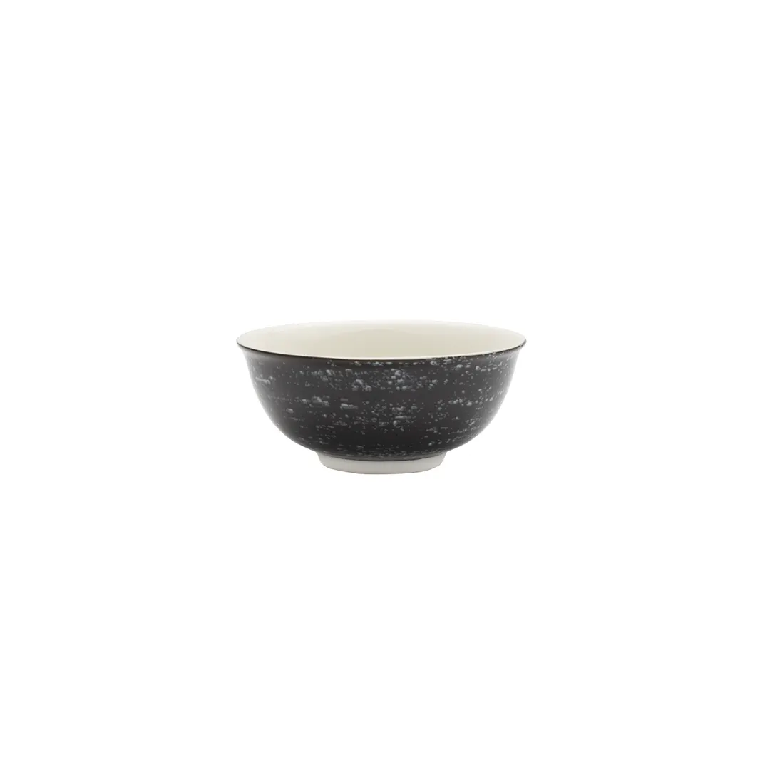 Mikasa 5267246 Notebook Bowl, 12 oz., 4-1/2" dia., Black, Porcelain, Round, Dishwasher Safe