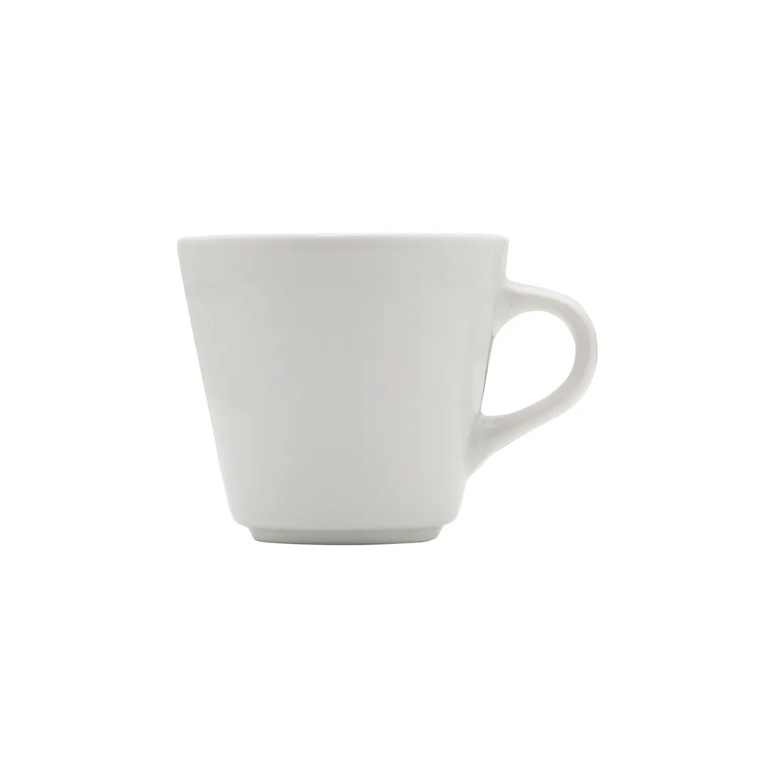 Towle Hospitality 5272997 Saratoga China Coffee Pot 7.5oz Cup, Dishwasher, Microwave & Oven Safe