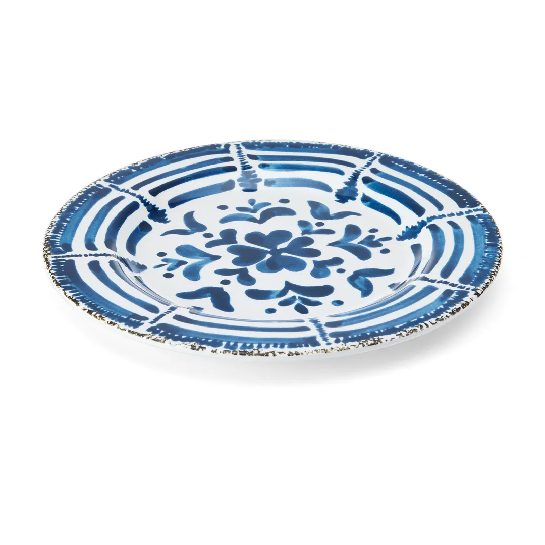 Mikasa 5274993 Merenda Flrl China Plate, 11" Wide Rim, Round, Dishwasher, Microwave & Oven Safe