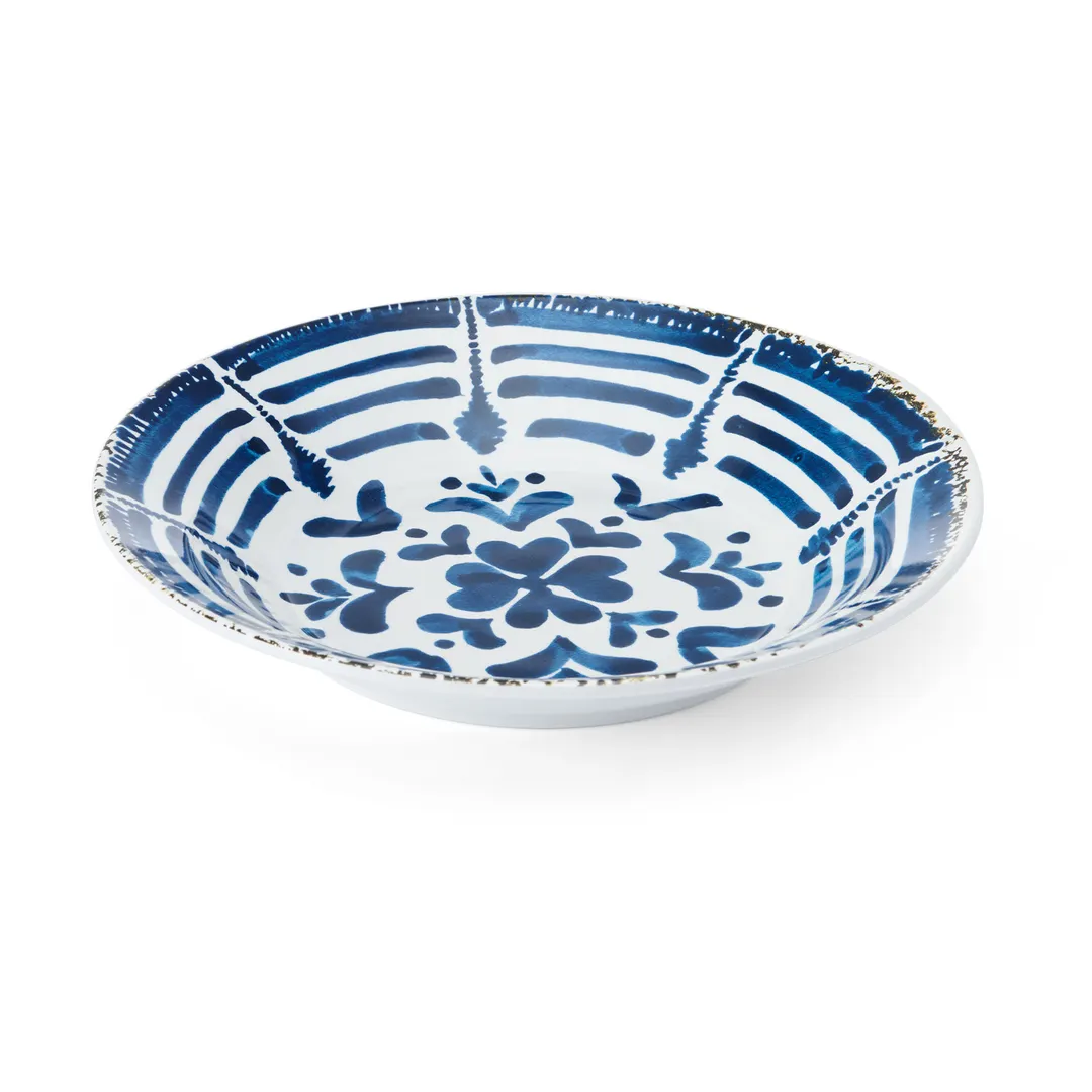 Mikasa 5274996 Merenda Flrl 9" Round China Soup Plate, Dishwasher, Microwave & Oven Safe