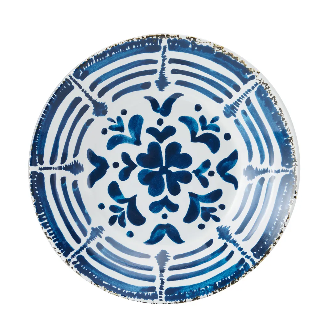 Mikasa 5274996 Merenda Flrl 9" Round China Soup Plate, Dishwasher, Microwave & Oven Safe