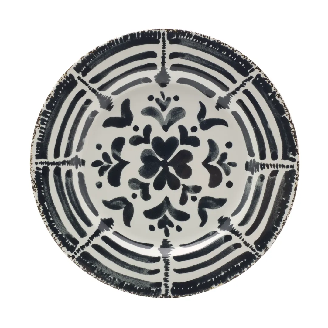 Mikasa 5275017 Merenda Flrl China Plate, 11" Wide Rim, Round, Dishwasher, Microwave & Oven Safe