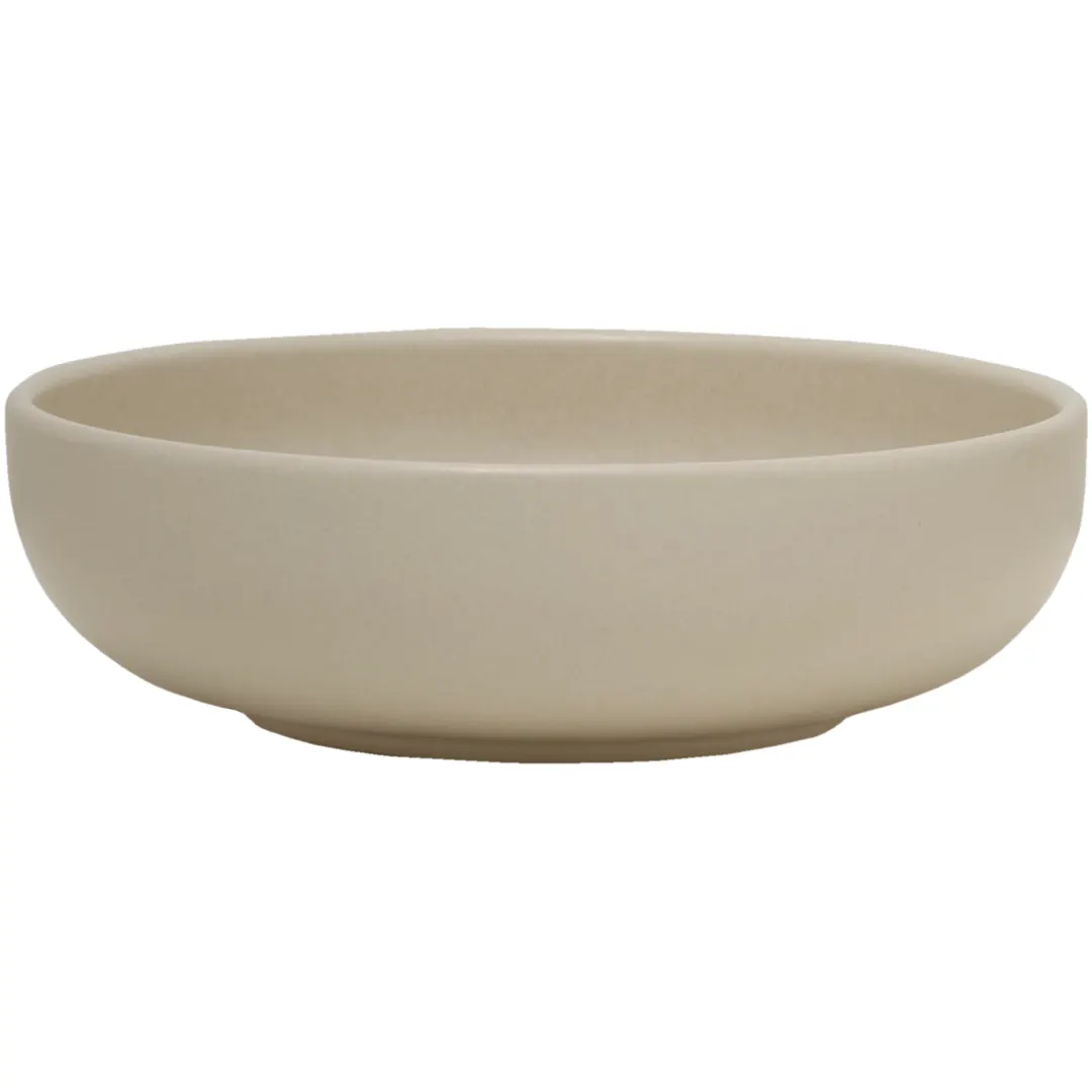 Mikasa 5275149 Solitude China Bowl, 6" Round, 19.6 oz, Natural, Dishwasher Safe