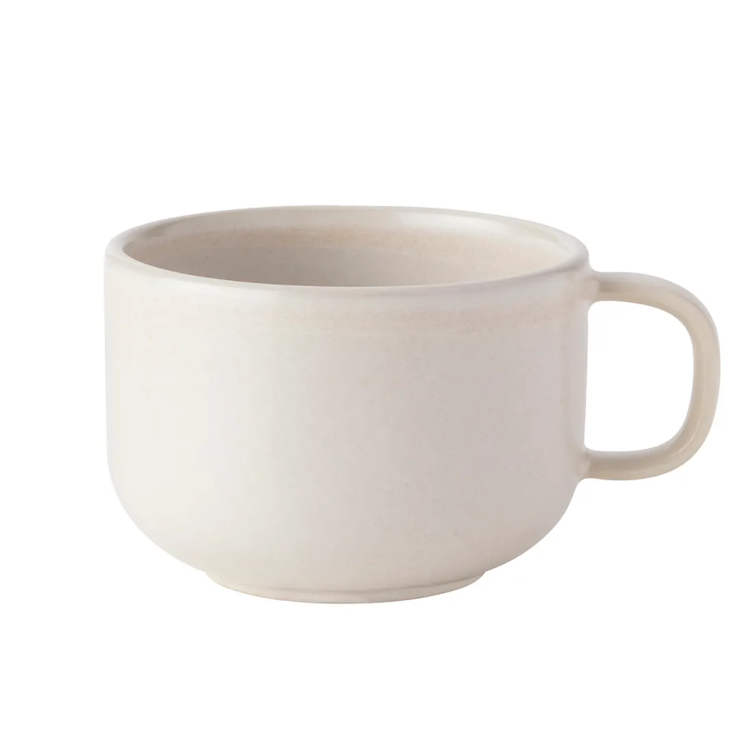 Mikasa Solitude 5275151 Tea Cup, 9.3oz Natural China, Dishwasher Oven Microwave Safe