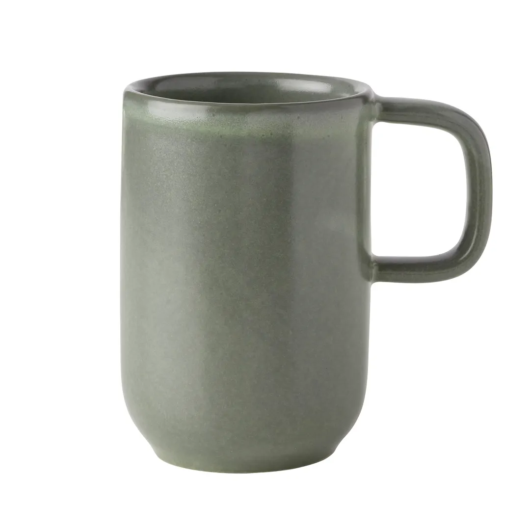 Mikasa 5275175 Solitude China Mug, 12.5oz, Green, Ceramic, Dishwasher, Microwave & Oven Safe