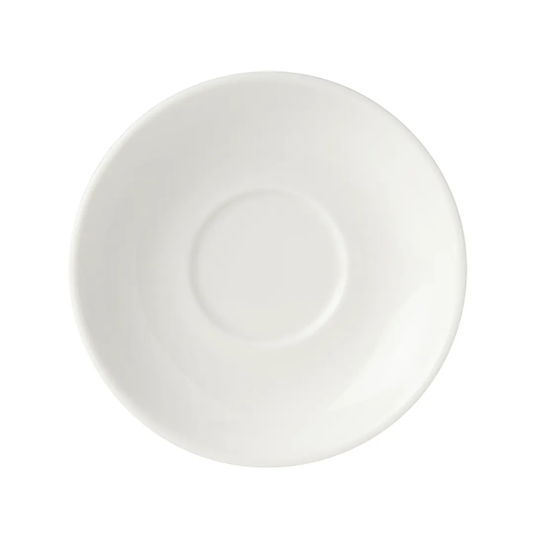 Mikasa 5292260 Bistro Blanc China Saucer, 6.25" dia., Vitrified Porcelain, White