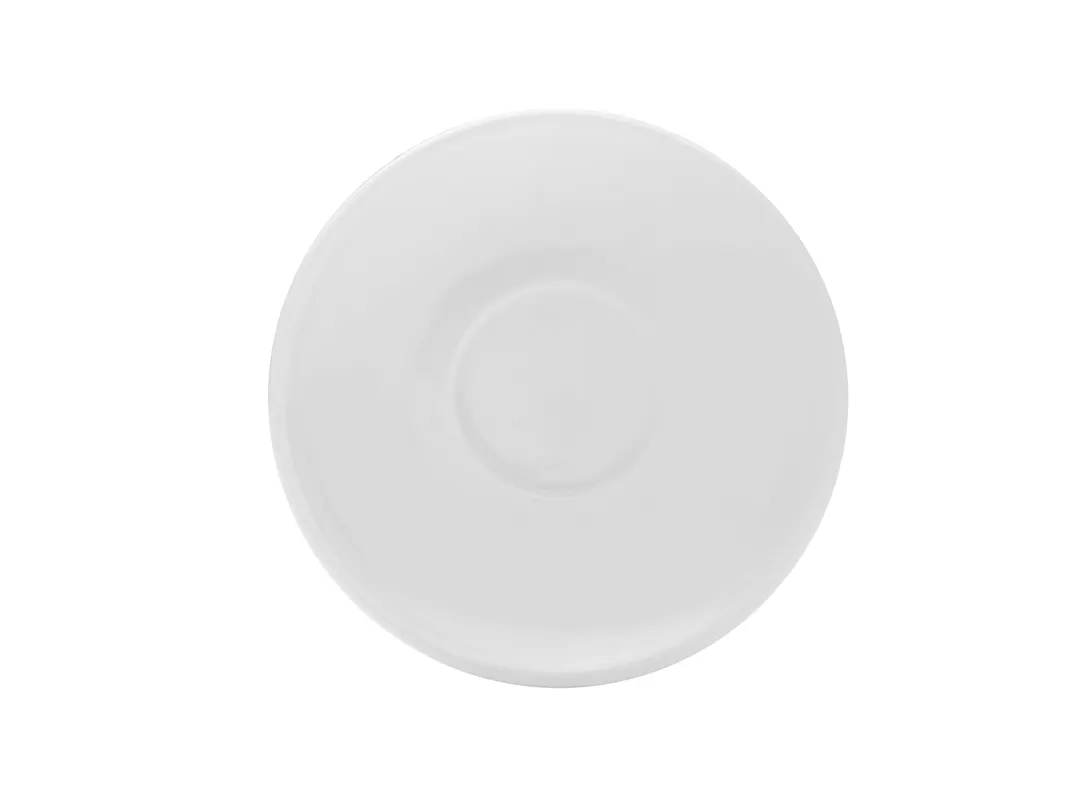 Mikasa 5292266 Bistro Blanc China Saucer, 4.5" dia., Vitrified Porcelain, White
