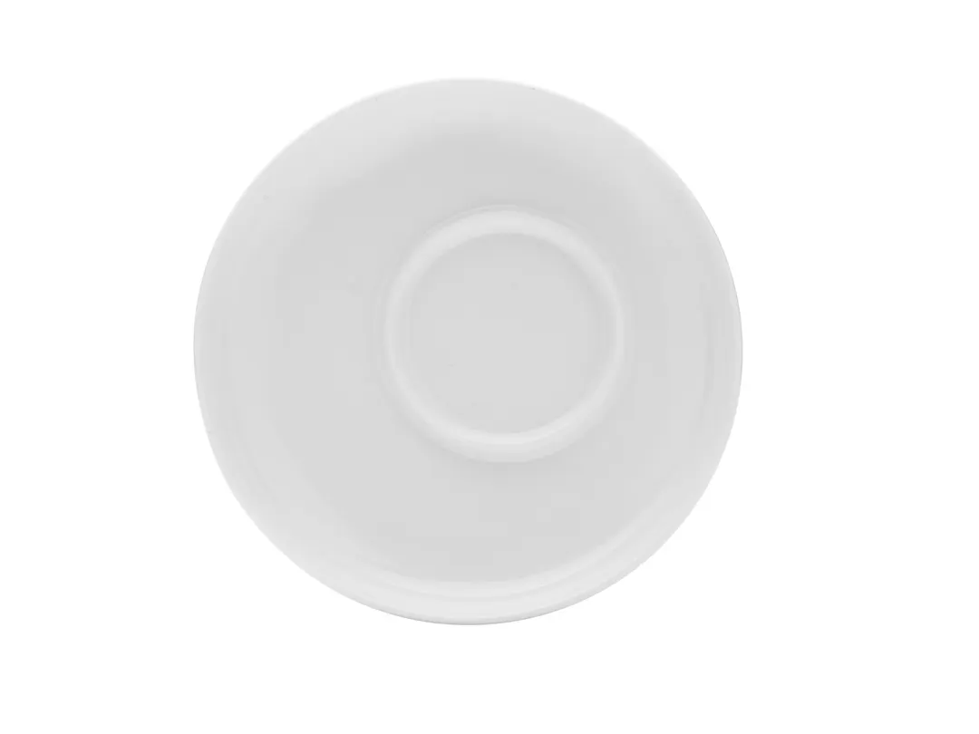 Mikasa 5292270 Bistro Blanc China Saucer, 6" dia., Vitrified Porcelain, White