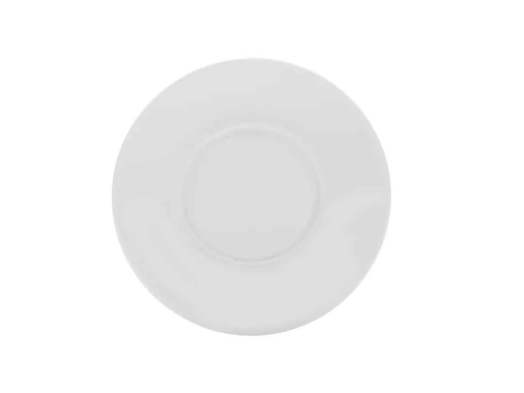 Mikasa 5292273 Bistro Blanc China Saucer, 6" dia., Vitrified Porcelain, Dishwasher Safe