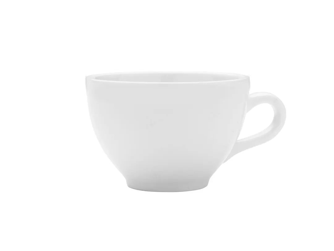 Mikasa 5292274 Bistro Blanc China Coffee Cup, 7.8 oz, Vitrified Porcelain, White