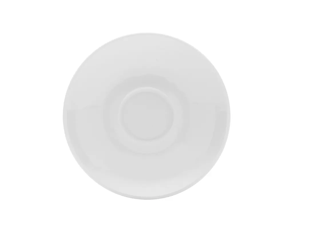 Mikasa 5292276 Bistro Blanc Saucer, 6.5" Diameter, Porcelain, White, Microwave/Freezer Safe